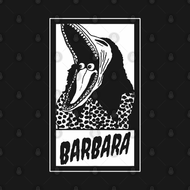 Barbara Ghost Monster Halloween Spooky Horror 80's Vintage Retro All Black by blueversion