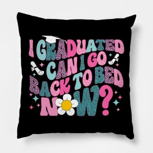 I Graduated Can I Go Back To Bed Now Groovy Leopard Pillow