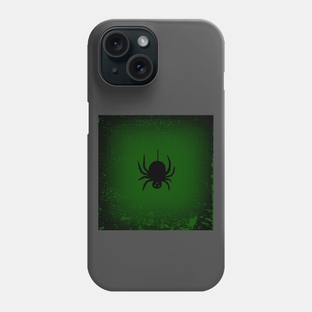 Black Spider Web Phone Case by Rosie Store