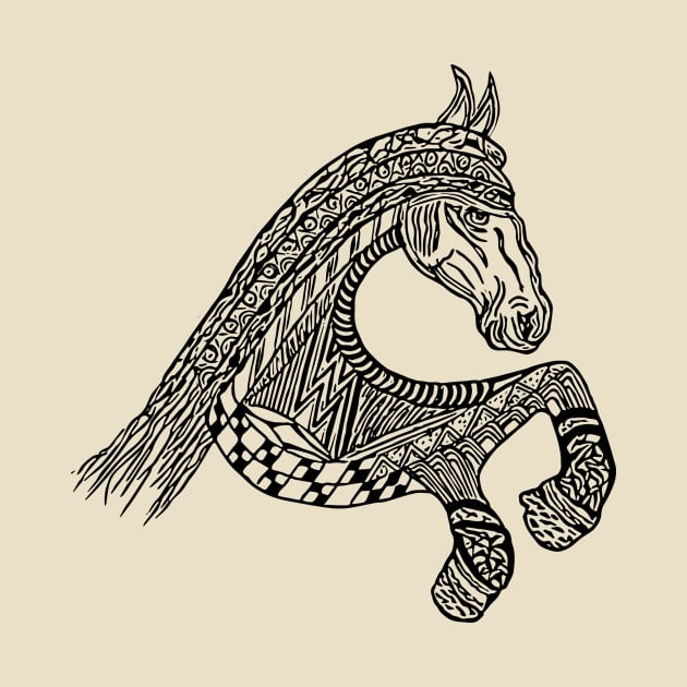 The galloping horse by Wolf Line Design