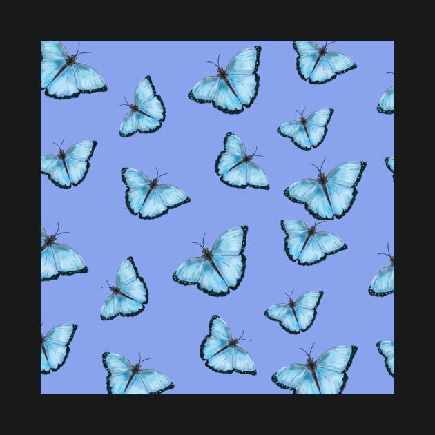 Blue butterfly pattern by Catrina1903