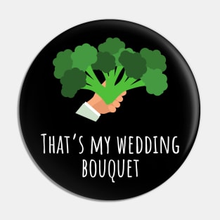 Broccoli funny vegan Pin