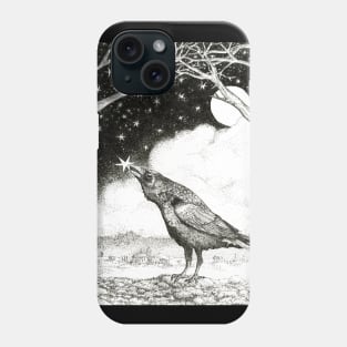 Crow-Catch a Falling Star Phone Case