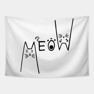 Cute Meow Cat Tapestry