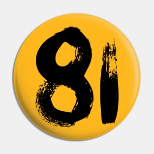 Number 81 Pin