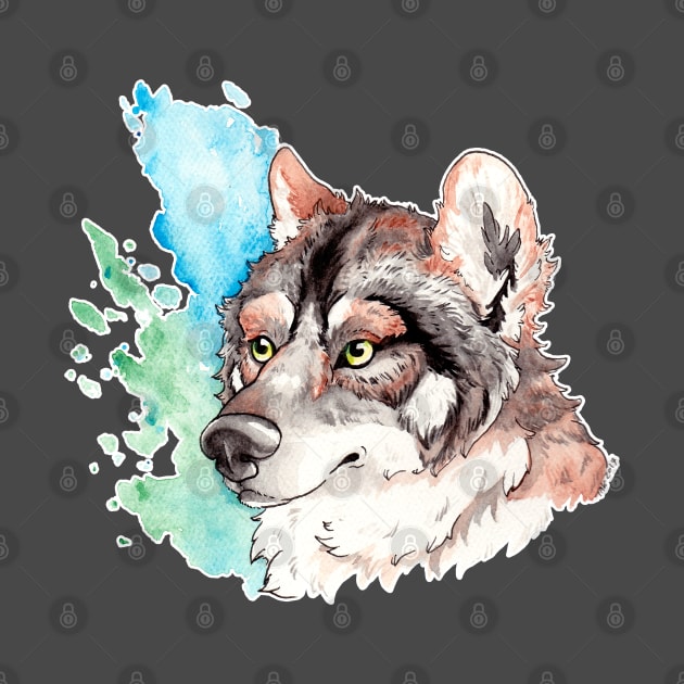 Mexican Wolf bust by TaksArt