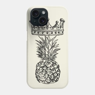 Pineapple King Illustration Phone Case