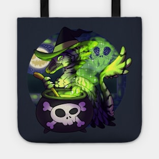 Witchy Velociraptor Tote