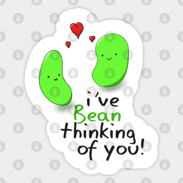 Bean Vegetable Kawaii Beans Love Pun Meme Kawaii Bean Pun Meme Sticker Teepublic