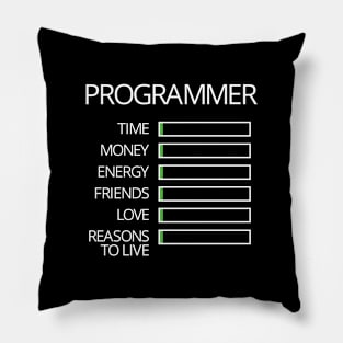 Programmer Stats Pillow