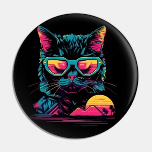 Retro Cat Pin