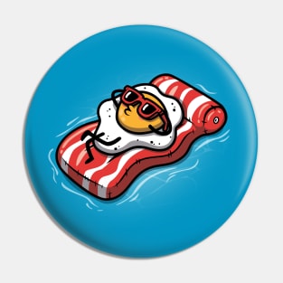 Summer Vibes Fried Egg Pin