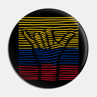 Colombia Proud Flag, Colombia gift heritage, Colombian girl Boy Friend Pin