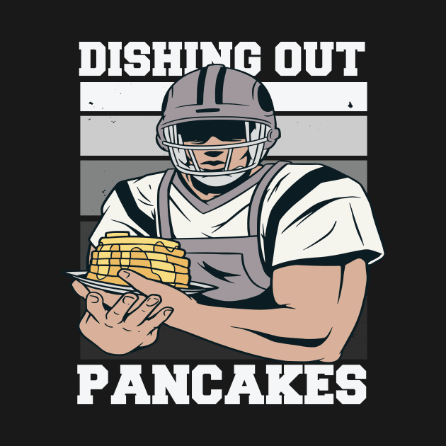 Offensive Lineman Dishing Out Pancakes // Funny Football O Line Meme by SLAG_Creative