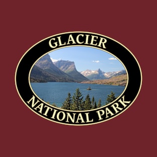 Saint Mary Lake at Glacier National Park in Montana T-Shirt