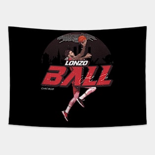 Lonzo Ball Chicago Skyline Tapestry