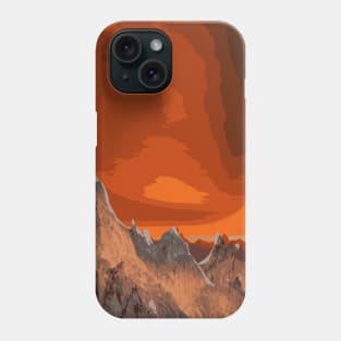 Deserted planet surface Phone Case