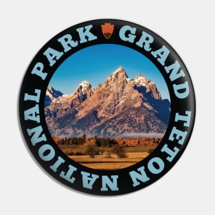 Grand Teton National Park circle Pin