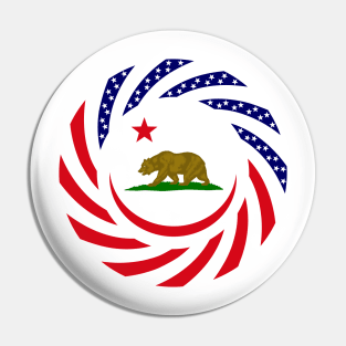 Californian Murican Patriot Flag Series Pin