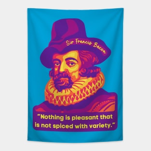 Sir Francis Bacon Portrait and Quote Tapestry