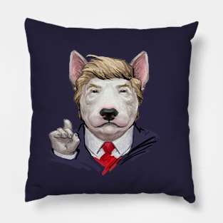 Trump the Bull Terrier Pillow