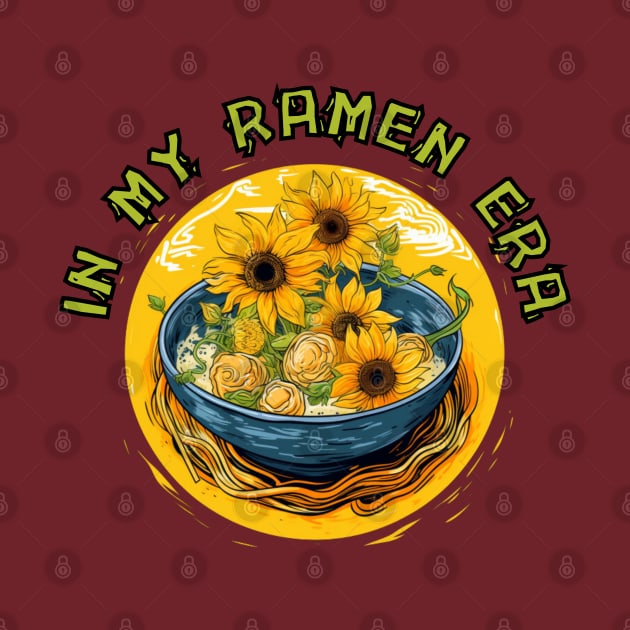 RAMEN ERA, van gogh sunflower style by Pattyld