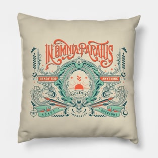 in omnia paratus Pillow