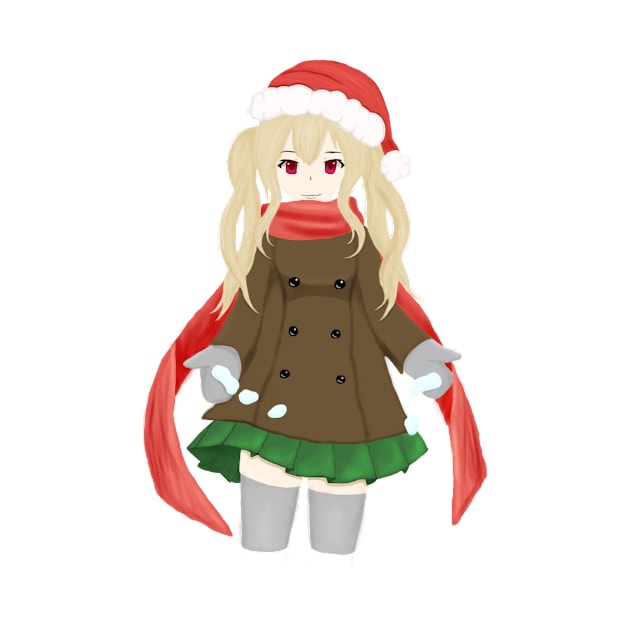 Christmas Anime Girl by Elina145