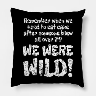 WE WERE WILD! Wear Out Distress Pillow