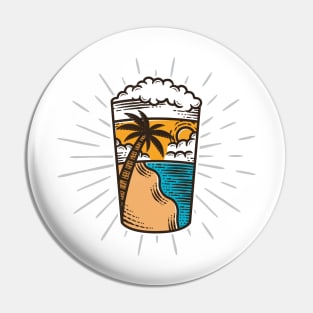 Fresh Beer Summer Vibes Pin