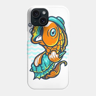 Goldfish Blues and Blobs Phone Case