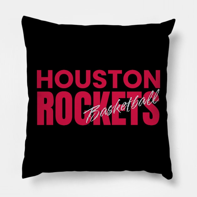 basketball of houston rockets Pillow by ALSPREYID