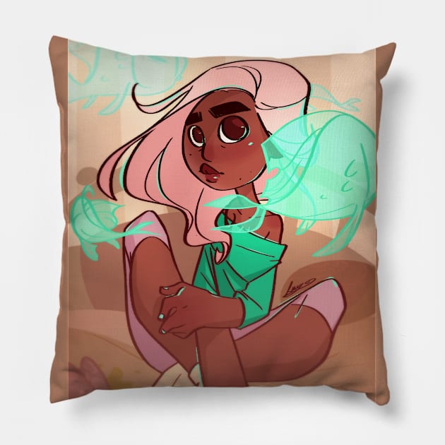 Imagination Pillow by LucyDoesArt