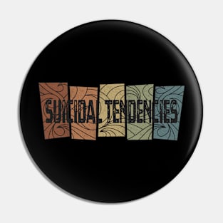 Suicidal Tendencies Retro Pattern Pin