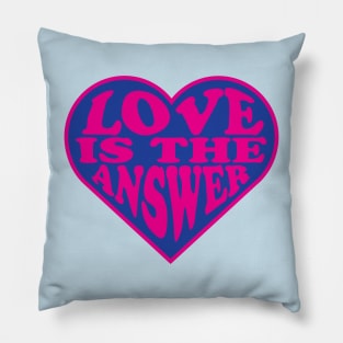 Love Is The Answer 2 Color Pillow