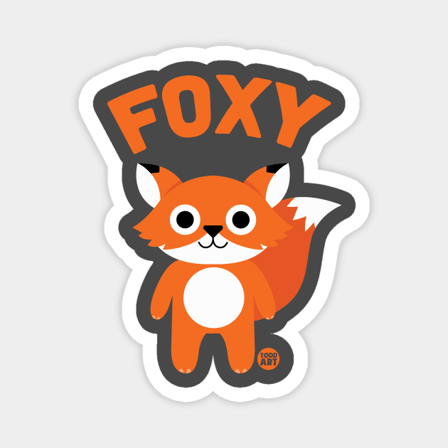 FOXY Magnet by toddgoldmanart