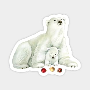 Polar Bear's Christmas Magnet