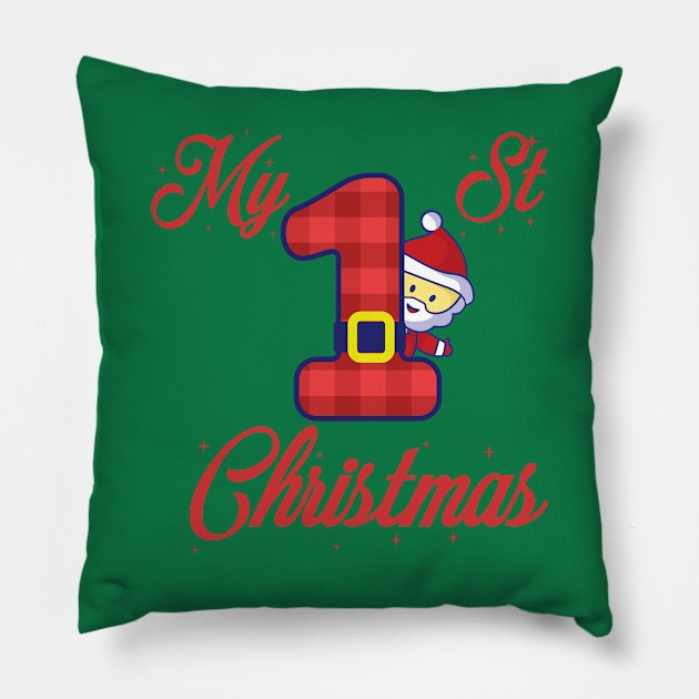 my 1 st christmas - first christmas Pillow by nurkaymazdesing