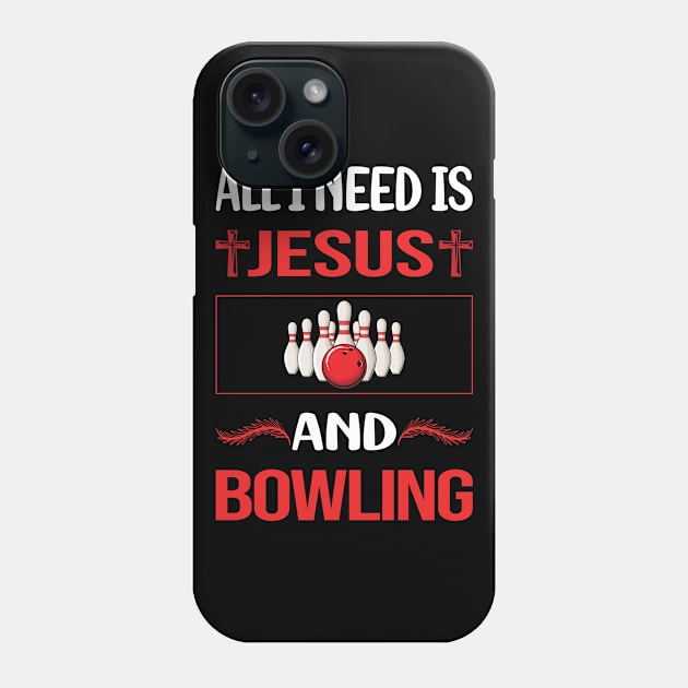 Funny Jesus Bowling Phone Case by Happy Life