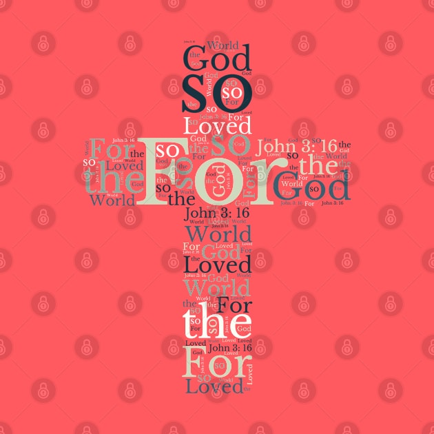 Easter cross, word cloud by Country Gal