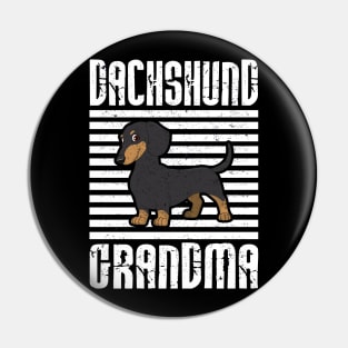 Dachshund Grandma Proud Dogs Pin