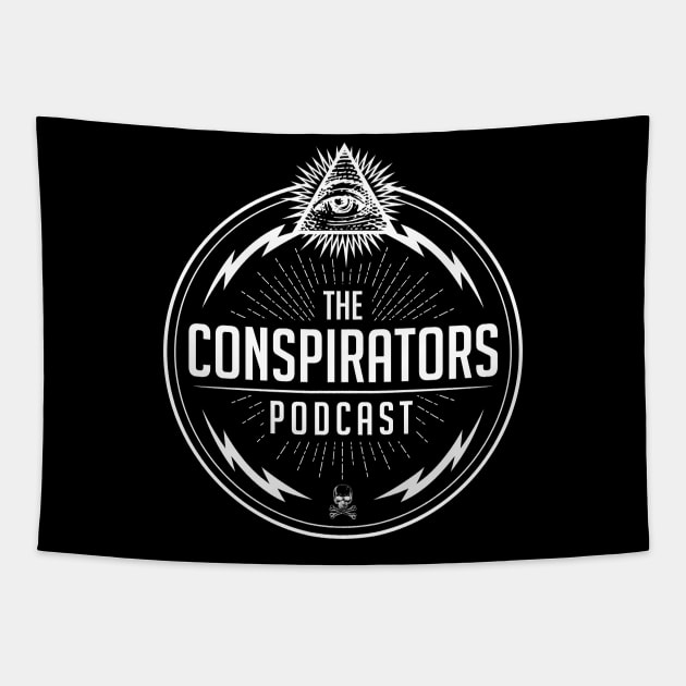 The Conspirators Reverse Logo Tapestry by The Conspirators Podcast