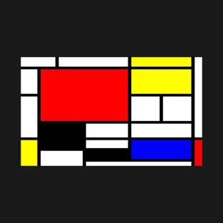 Mondrian Minimalist Pattern T-Shirt