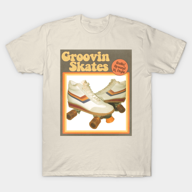 Discover 70s Retro Ad for Rollerskates - 70s Rollerskates - T-Shirt