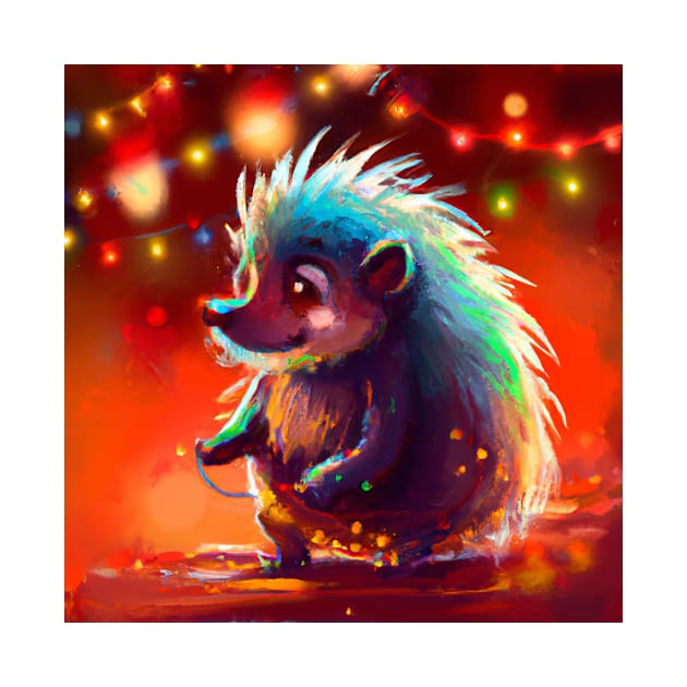 Cute Porcupine Drawing by Play Zoo