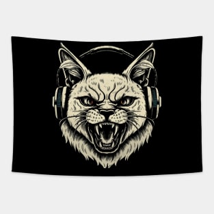 Death Metal Cat Tapestry