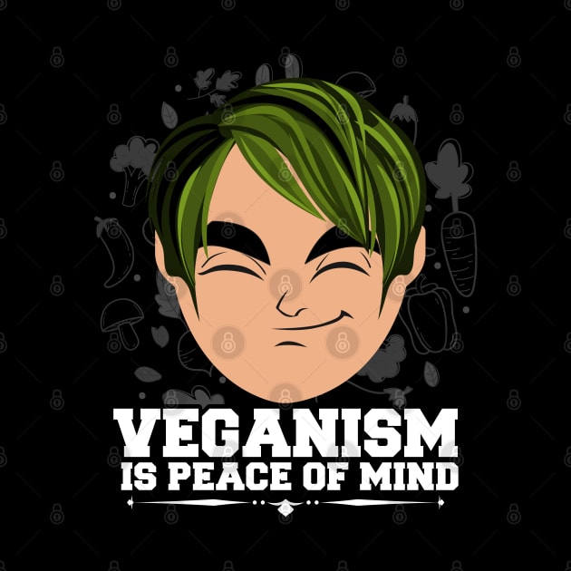 Veganism Is Peace Of Mind Vegan Gift by BarrelLive