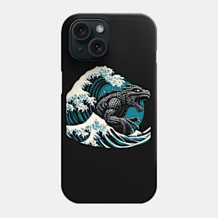 Classic Monster Meets Traditional Art-Iconic Sea Monster Graphic Tee Phone Case