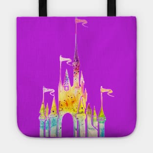 Watercolor Splash Castle Tote