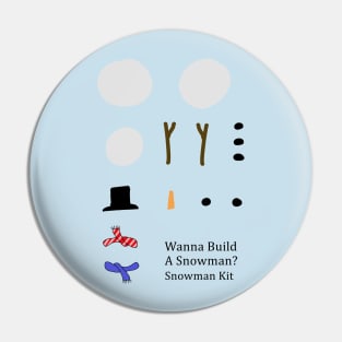 Wanna Build a Snowman? Snowman building kit Pin